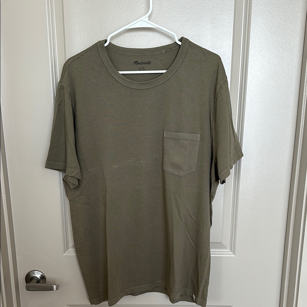 Madewell Olive Green Short Sleeve Tee Casual Fit